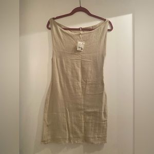 Free People, XS, mini taupe dress
